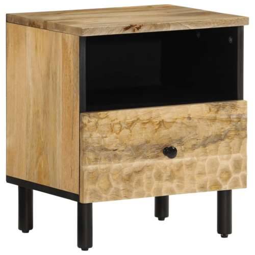 Noćni ormarići 2 kom 40 x 33 x 46 cm od masivnog drva manga - Prirodna 2 masivno drvo manga Cijena