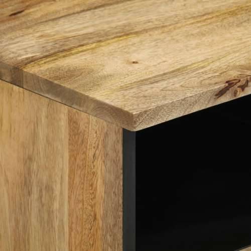 Noćni ormarići 2 kom 40 x 33 x 46 cm od masivnog drva manga - Prirodna 2 masivno drvo manga Cijena
