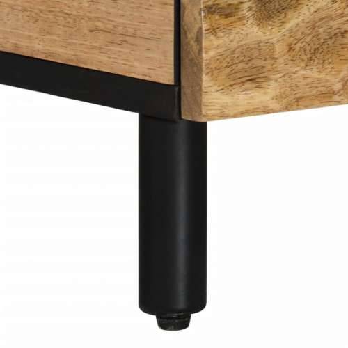 Noćni ormarići 2 kom 40 x 33 x 46 cm od masivnog drva manga - Prirodna 2 masivno drvo manga Cijena