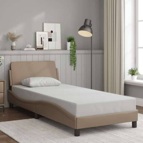 Okvir za krevet s uzglavljem cappuccino 90x200 cm umjetna koža - Boja cappuccina 90 x 200 cm Cijena