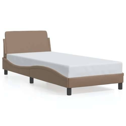 Okvir za krevet s uzglavljem cappuccino 90x200 cm umjetna koža - Boja cappuccina 90 x 200 cm Cijena