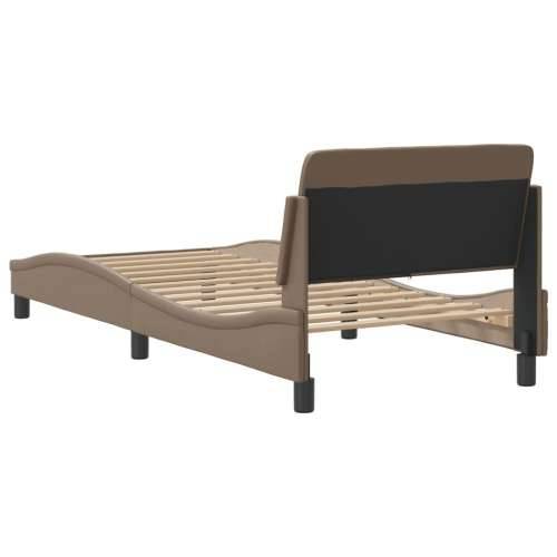 Okvir za krevet s uzglavljem cappuccino 90x200 cm umjetna koža - Boja cappuccina 90 x 200 cm Cijena