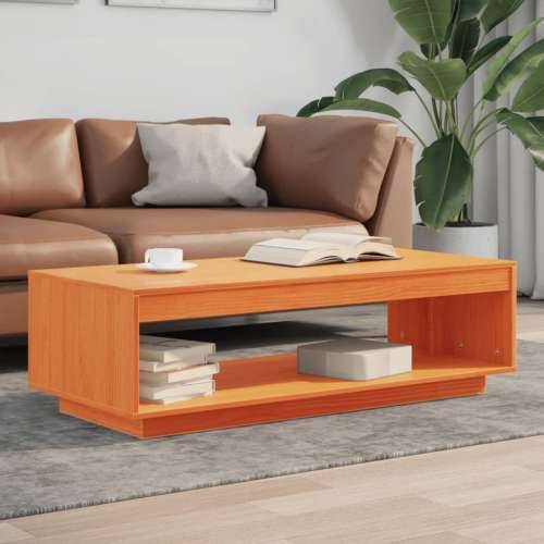 Stolić za kavu voštano smeđi 110x50x33,5 cm od masivne borovine - Voštano smeđa 1 110 cm Cijena