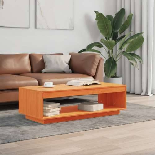 Stolić za kavu voštano smeđi 110x50x33,5 cm od masivne borovine - Voštano smeđa 1 110 cm Cijena