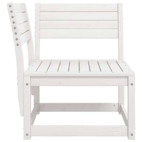 Kutna vrtna sofa 73 x 73 x 78 cm od masivne borovine Bijela bez jastuka 1 Cijena
