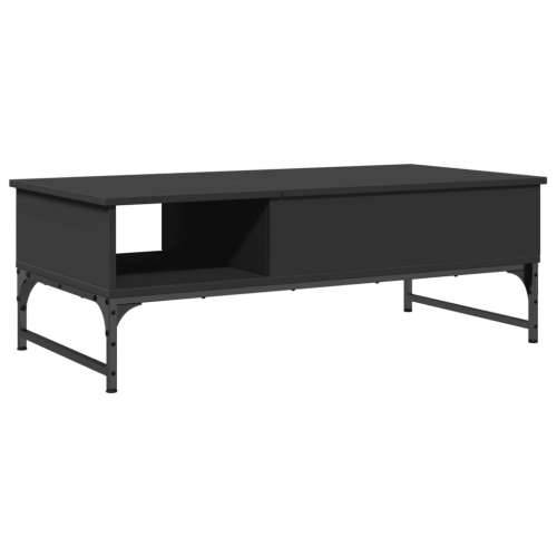 Stolić za kavu crni 100 x 50 x 35 cm konstruirano drvo i metal - Crna 1 Cijena