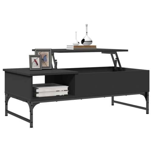 Stolić za kavu crni 100 x 50 x 35 cm konstruirano drvo i metal - Crna 1 Cijena