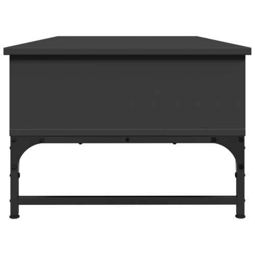 Stolić za kavu crni 100 x 50 x 35 cm konstruirano drvo i metal - Crna 1 Cijena