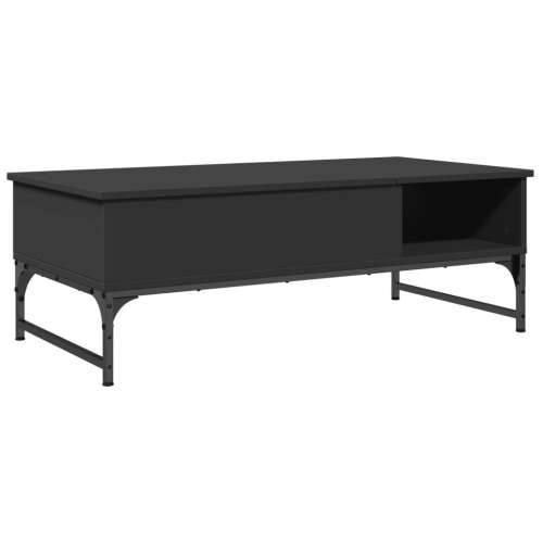 Stolić za kavu crni 100 x 50 x 35 cm konstruirano drvo i metal - Crna 1 Cijena