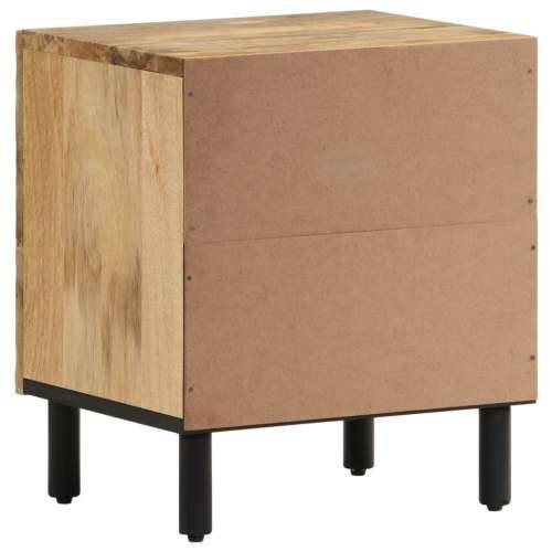 Noćni ormarići 2 kom 40 x 33 x 46 cm od masivnog drva manga - Prirodna 2 masivno drvo manga Cijena