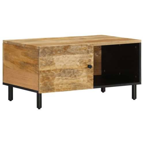 Stolić za kavu 80 x 50 x 40 cm od masivnog drva manga - Prirodna 1 masivno drvo manga Cijena