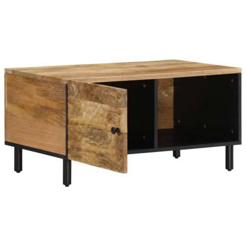 Stolić za kavu 80 x 50 x 40 cm od masivnog drva manga - Prirodna 1 masivno drvo manga Cijena