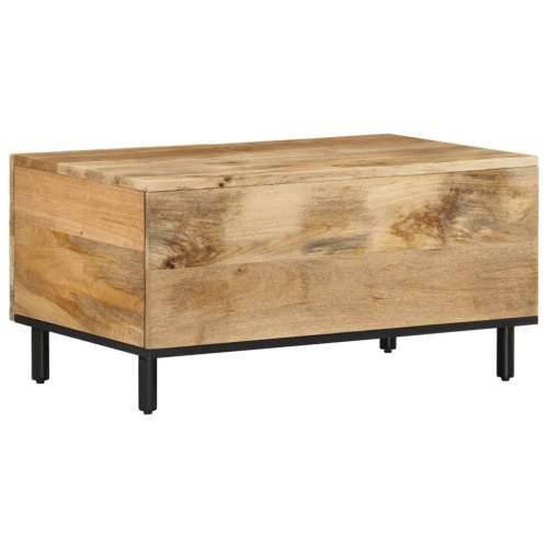 Stolić za kavu 80 x 50 x 40 cm od masivnog drva manga - Prirodna 1 masivno drvo manga Cijena