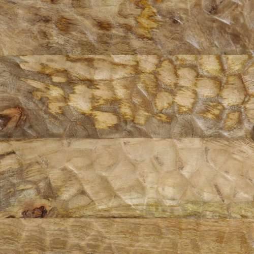 Stolić za kavu 80 x 50 x 40 cm od masivnog drva manga - Prirodna 1 masivno drvo manga Cijena