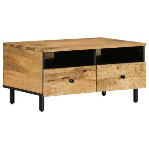 Stolić za kavu 80 x 54 x 40 cm od masivnog drva manga - Prirodna 1 masivno drvo manga Cijena