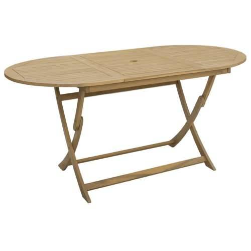 Sklopivi vrtni stol 160 x 85 x 75 cm od masivnog drva bagrema - Svjetlosmeđa 160 x 85 x 75 cm 1 Cijena