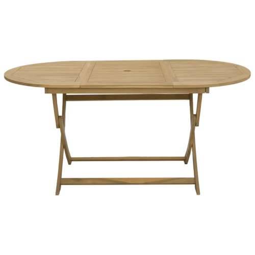 Sklopivi vrtni stol 160 x 85 x 75 cm od masivnog drva bagrema - Svjetlosmeđa 160 x 85 x 75 cm 1 Cijena