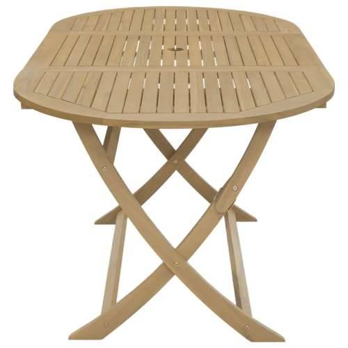Sklopivi vrtni stol 160 x 85 x 75 cm od masivnog drva bagrema - Svjetlosmeđa 160 x 85 x 75 cm 1 Cijena