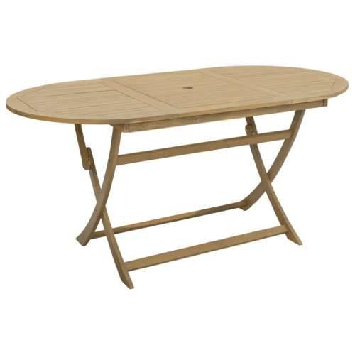 Sklopivi vrtni stol 160 x 85 x 75 cm od masivnog drva bagrema - Svjetlosmeđa 160 x 85 x 75 cm 1 Cijena