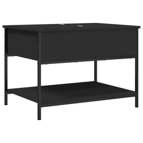 Stolić za kavu crni 70 x 50 x 50 cm konstruirano drvo i metal - Crna 1 70 cm Cijena