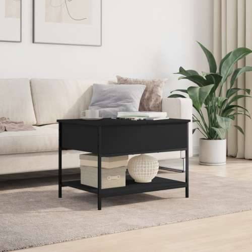 Stolić za kavu crni 70 x 50 x 50 cm konstruirano drvo i metal - Crna 1 70 cm Cijena