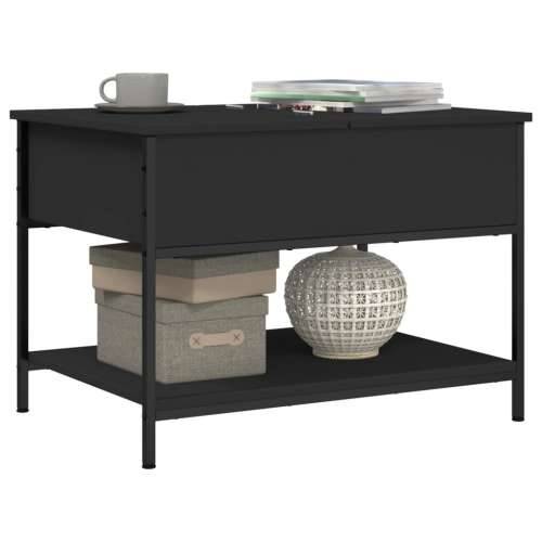 Stolić za kavu crni 70 x 50 x 50 cm konstruirano drvo i metal - Crna 1 70 cm Cijena