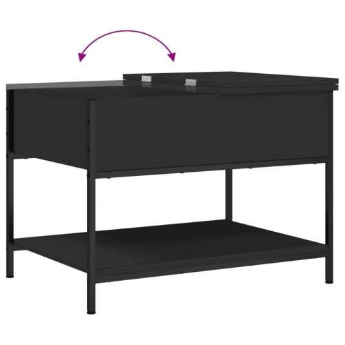 Stolić za kavu crni 70 x 50 x 50 cm konstruirano drvo i metal - Crna 1 70 cm Cijena