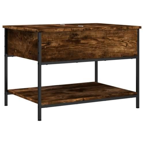 Stolić za kavu boja hrasta 70 x 50 x 50 cm od drva i metala - Dimljeni hrast 1 70 cm Cijena