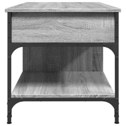 Stolić za kavu siva boja hrasta 100x50x50 cm od drva i metala - Sivi hrast sonoma 1 100 cm Cijena