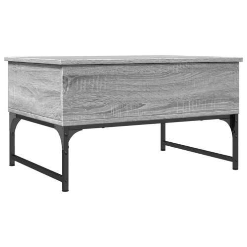 Stolić za kavu siva boja hrasta 70x50x40 cm od drva i metala - Sivi hrast sonoma 1 70 cm Cijena