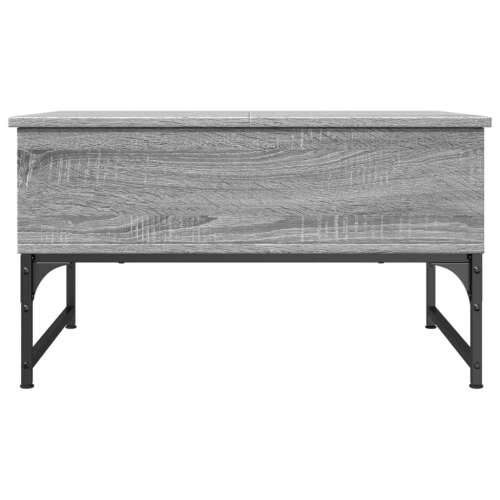 Stolić za kavu siva boja hrasta 70x50x40 cm od drva i metala - Sivi hrast sonoma 1 70 cm Cijena