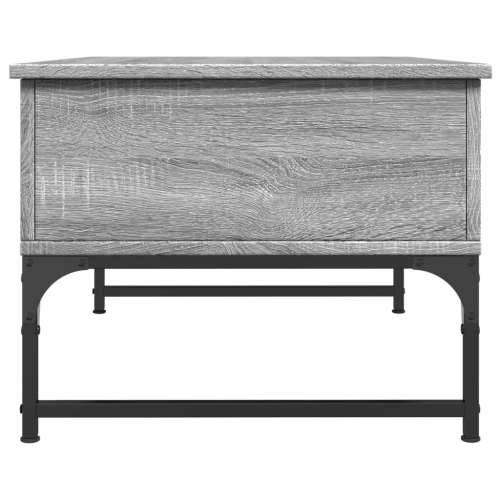 Stolić za kavu siva boja hrasta 70x50x40 cm od drva i metala - Sivi hrast sonoma 1 70 cm Cijena