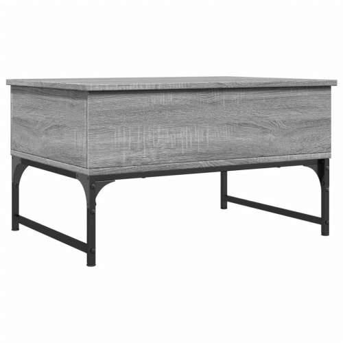 Stolić za kavu siva boja hrasta 70x50x40 cm od drva i metala - Sivi hrast sonoma 1 70 cm Cijena