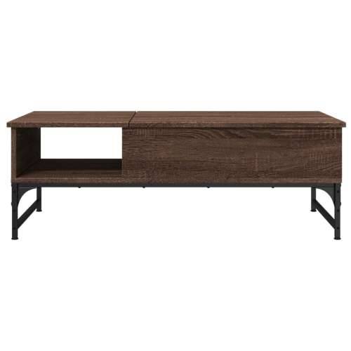 Stolić za kavu boja hrasta 100 x 50 x 35 cm od drva i metala - Smeđi hrast 1 Cijena