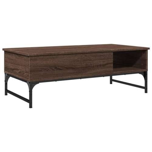 Stolić za kavu boja hrasta 100 x 50 x 35 cm od drva i metala - Smeđi hrast 1 Cijena