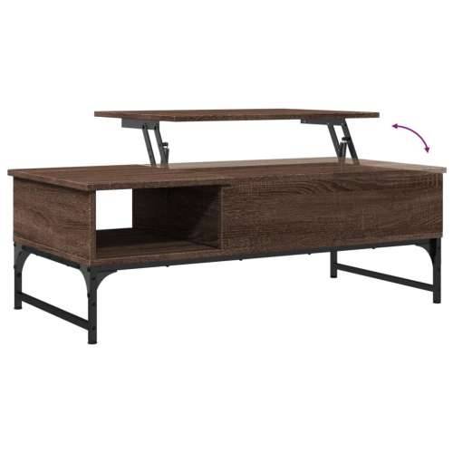 Stolić za kavu boja hrasta 100 x 50 x 35 cm od drva i metala - Smeđi hrast 1 Cijena