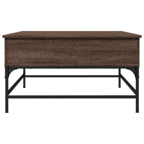 Stolić za kavu smeđa boja hrasta 80x80x45 cm od drva i metala - Smeđi hrast 80 x 80 x 45 cm 1 Cijena