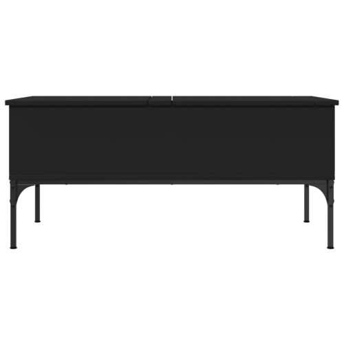 Stolić za kavu crni 100 x 50 x 45 cm konstruirano drvo i metala - Crna 1 Cijena
