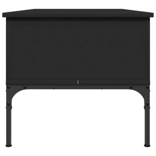 Stolić za kavu crni 100 x 50 x 45 cm konstruirano drvo i metala - Crna 1 Cijena