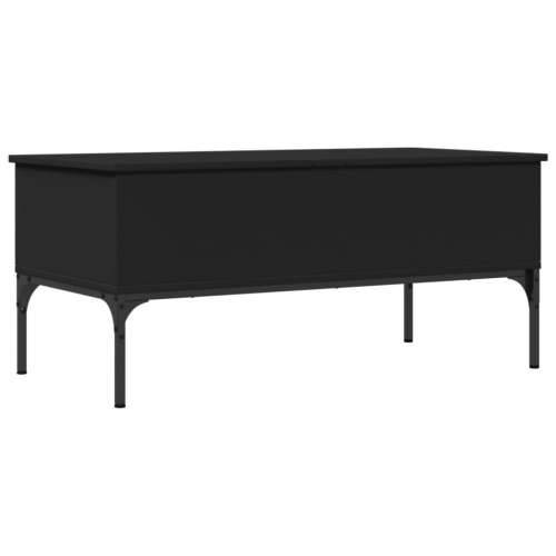 Stolić za kavu crni 100 x 50 x 45 cm konstruirano drvo i metala - Crna 1 Cijena
