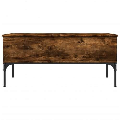 Stolić za kavu boja hrasta 100x50x45 cm od drva i metala - Dimljeni hrast 1 Cijena