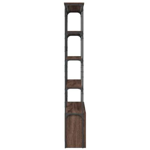 Regal za knjige boja hrasta 100 x 26 x 180 cm od drva i metala - Smeđi hrast 1 Cijena