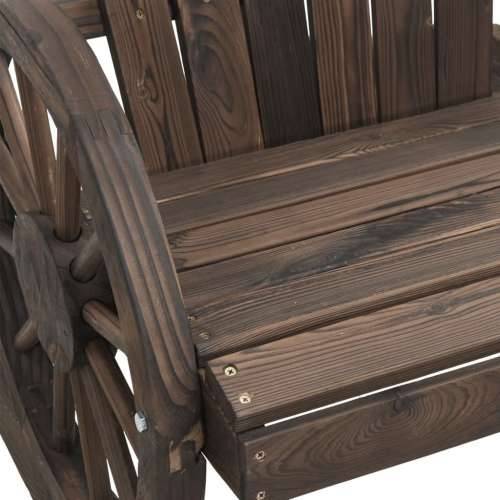 Stolica za ljuljanje Adirondack od masivne jelovine - Tamno smeđa 1 Cijena