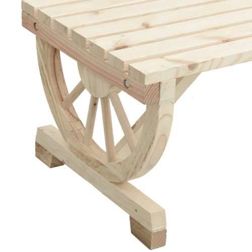 Vrtni stol 115 x 55 x 65 cm od masivne jelovine - Smeđa 1 Cijena