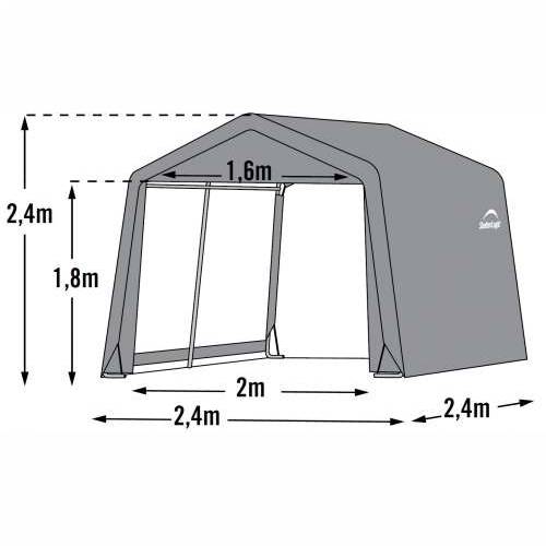 ShelterLogic - Skladišni šator - 5,76m² - 240x240cm | BRANDED IN THE USA Cijena