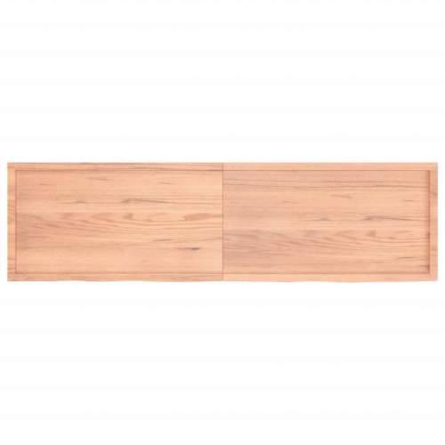 Kupaonska radna ploča svjetlosmeđa 220x60x(2-6)cm masivno drvo - Svjetlosmeđa 220 x 60 x 6 cm Cijena
