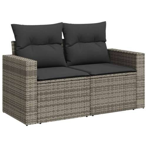 Vrtna garnitura - 11-dijelni set vrtnih sofa od poliratana s jastucima sivi Siva 1 Cijena