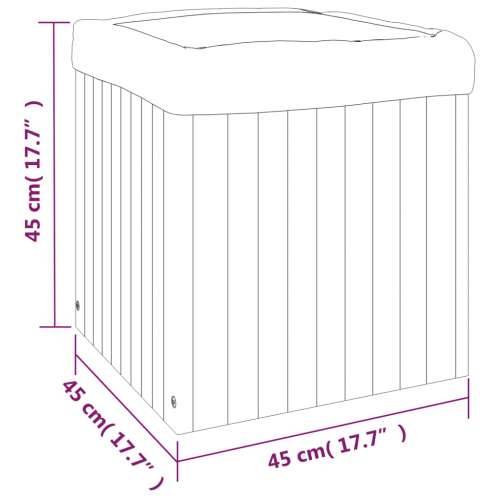 Vrtna sadilica 45 x 45 x 45 cm od masivnog bagremovog drva - 45 x 45 x 45 cm 1 Cijena