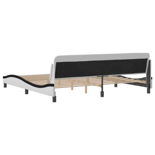 Okvir za krevet s uzglavljem bijelo-crni 200x200cm umjetna koža - Bijela i crna 200 x 200 cm Cijena