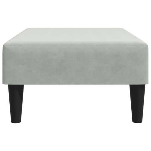 Tabure svjetlosivi 77x55x31 cm baršunasti - Svjetlosiva 1 Cijena